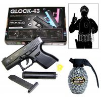 GLOCK Pistolet na kulki GUN Pistolety + TARCZA I KULKI