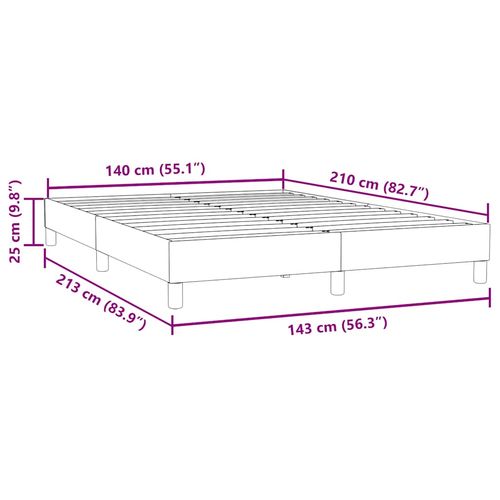 Łóżko typu Box Spring bez materaca Ciemnoniebieskie 140x210 cm na Arena.pl