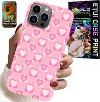 ETUI DO IPHONE 13 PRO - SERCA KRATKA RÓŻOWA OBUDOWA CASE + SZKŁO