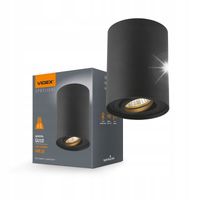 Oprawa lampa sufitowa punktowa czarna Videx 30W GU10