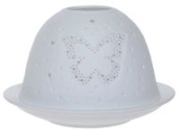 Lampion porcelanowy z motylem