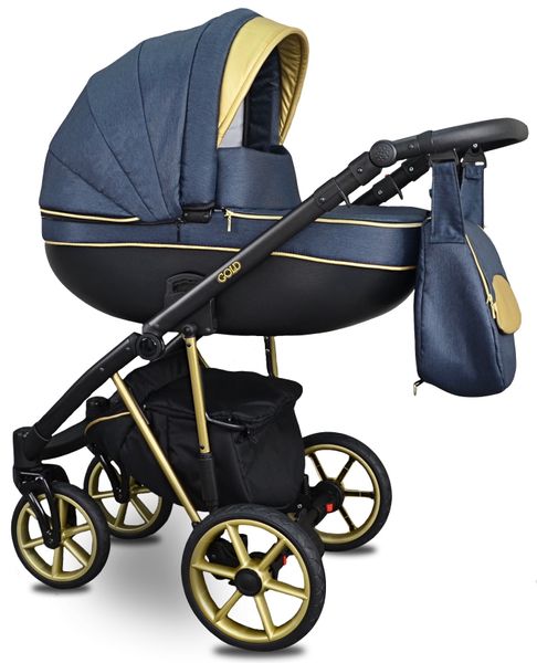 WÓZEK DZIECIĘCY FABERO GOLD 2W1 + ADAPTERY MAXI COSI CYBEX Aton I-Size zdjęcie 9