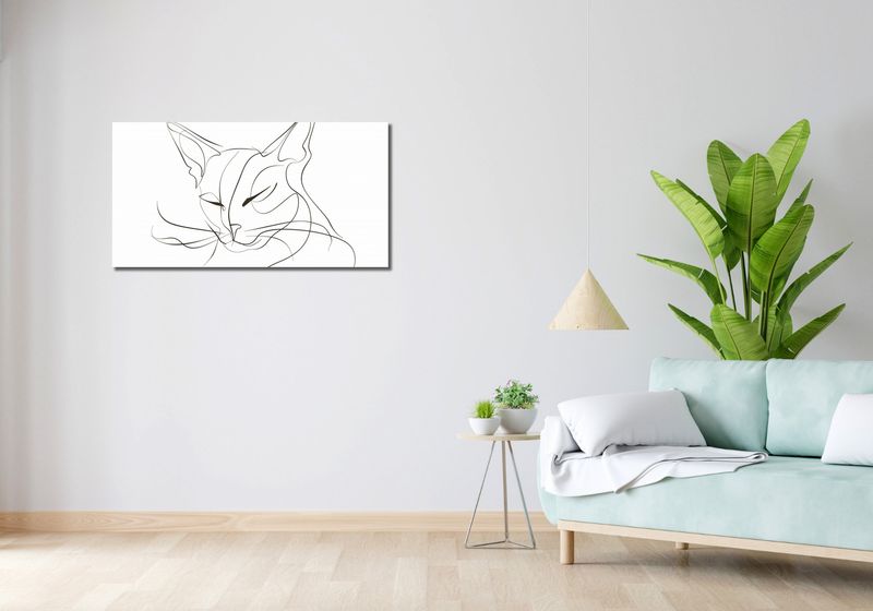 Obraz 100x50cm Linijny Kot zdjęcie 2