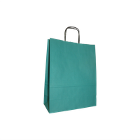 Torba papierowa 25 x 11 x 32 cm, 100 szt. zielona AWIH