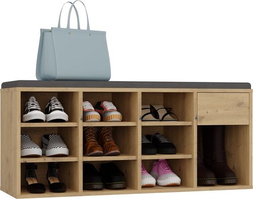 Szafka Na Obuwie Buty Otwarta TALLIN DĄB ARTISAN Do Przedpokoju na Arena.pl