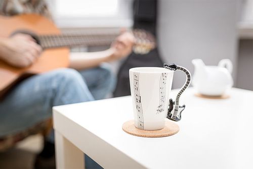 Kubek muzyka CZARNA GITARA na Arena.pl