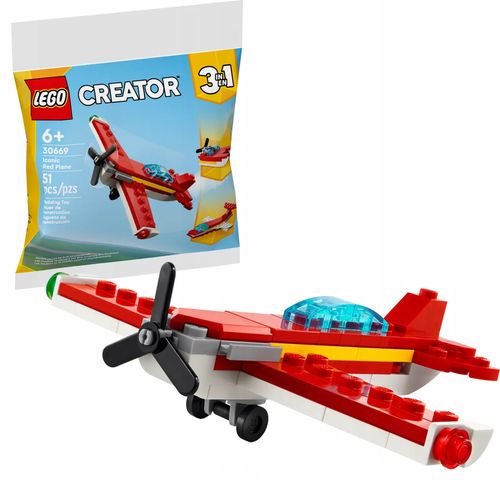 30669 - LEGO Creator - Kultowy czerwony samolot na Arena.pl