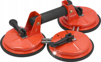 UCHWYT DO SZYB Z 3 PRZYSSAWKAMI STALOWY Ø150 MM UDŹWIG 155 KG YATO