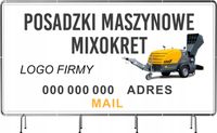 BANER REKLAMOWY 200x100 cm plandeka dużo wzorów POSADZKI MASZYNOWE