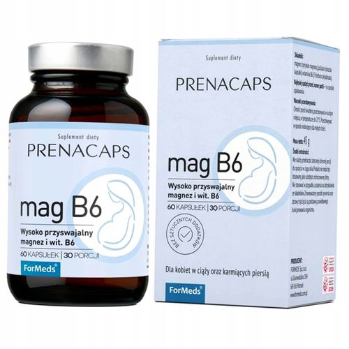 Formeds Prenacaps Mag B6 Cytrynian Magnezu Ciąża na Arena.pl