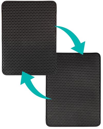 MATA POD KUWETĘ WYCIERACZKA DLA KOTA PODKŁADKA DWUWARSTWOWA DUŻA 60X45 na Arena.pl