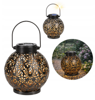Znicz solarny lampion uliczny LED czujnik zmierzchu latarenka ogrodowy