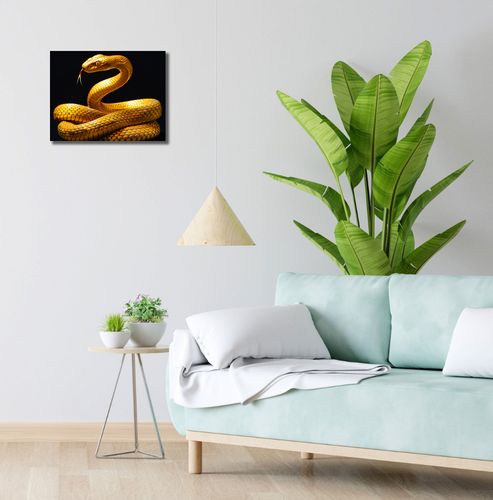 Obraz 40x30cm Złoty Wąż na Arena.pl