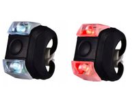 Lampki rowerowe lampka na rower led przód tył 2szt zestaw lampek do roweru