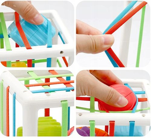 KOSTKA ELASTYCZNA SENSORYCZNA SORTER KWADRAT GUMKI na Arena.pl