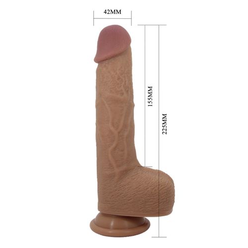 Pretty Love - Tommy 8,9'' Light Brown, 3 Vibration Functions 3 Thrusting na Arena.pl