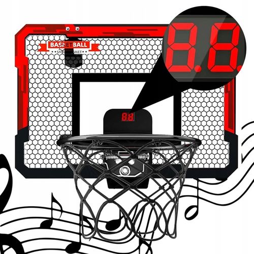 Koszykówka dla dzieci INTERAKTYWNA TABLICA LICZNIK DŹWIĘK ŚWIATŁA kosz gry na Arena.pl