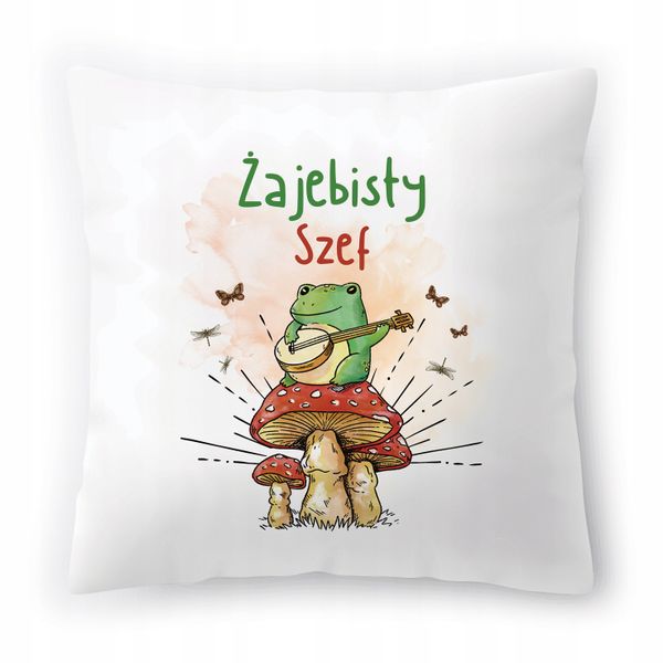 Poduszka Dla Szefa Szefunia Na Urodziny Prezent Z Nadrukiem Ze Zdjęciem zdjęcie 1