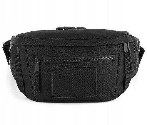 SASZETKA NERKA BIODROWA NA RAMIĘ DUŻA SZEROKI PAS CZARNA na Arena.pl