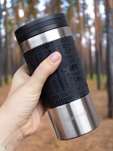 KUBEK TERMICZNY stalowy TERMOS do kawy herbaty szczelny KAMILLE 380ml na Arena.pl