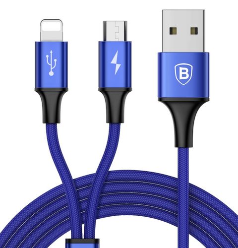 Kabel 2w1 Micro USB + Iphone Ipad Baseus Rapid 3A na Arena.pl