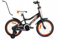 ROWER Dziecięcy 16 BMX DLA CHŁOPCA Rowerek MEXLLER + prowadnik + koszyk