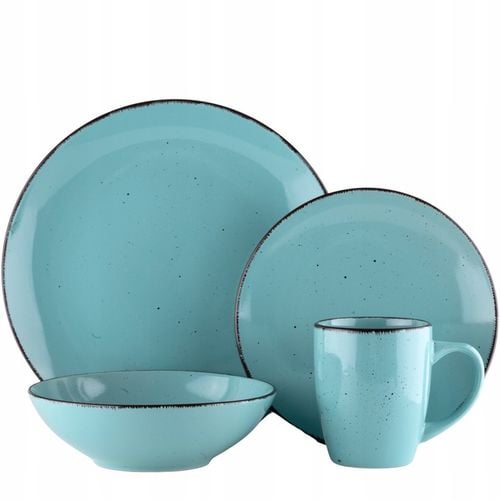 SERWIS OBIADOWY + 6 KUBKÓW KOMPLET OBIADOWO-KAWOWY 24 EL. KAMIONKA TURKUS na Arena.pl