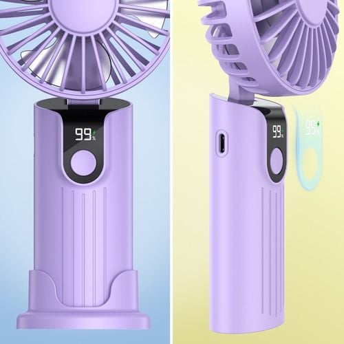 Wiatrak USB Cichy mini wentylator biurkowy ręczny 2400mAh TOPK K38 na Arena.pl