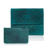 zestaw dla niej zup-64-gr: portfel skórzany t-11 i etui na klucze t-51