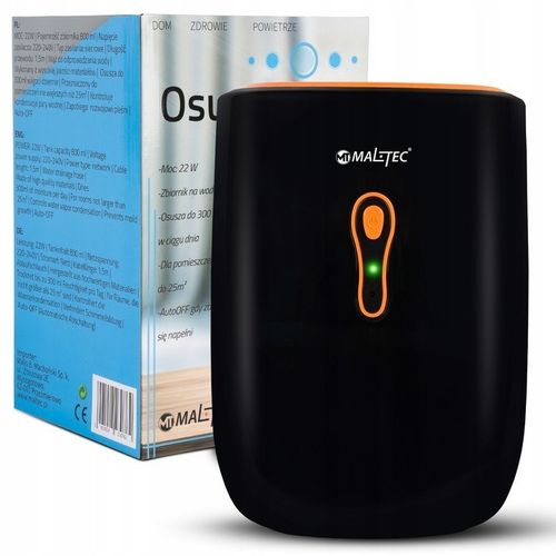 OSUSZACZ POWIETRZA POCHŁANIACZ WILGOCI CICHY WYDAJNY MALTEC 0,8L na Arena.pl