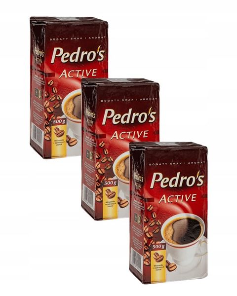 3 x Kawa mielona PEDRO'S ACTIVE 500 g zdjęcie 1