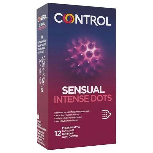CONTROL Sensual Intense Dots Prezerwatywy Stymulujące Wypustki 12szt na Arena.pl