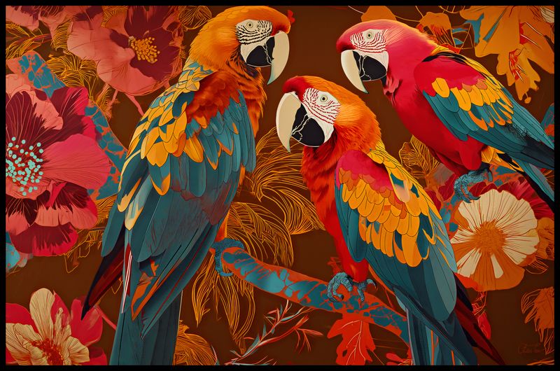 Plakat 91,5x60cm Kolorowe Ary zdjęcie 2