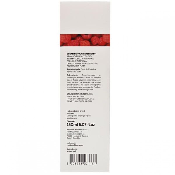 Olejek- Orgasmic Touch Raspberry 150 Ml zdjęcie 5