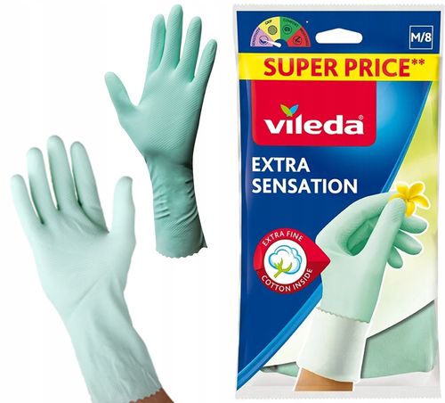 Rękawice Vileda Extra Sensation "M" na Arena.pl