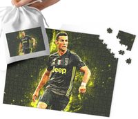 PUZZLE - Cristiano Ronaldo WZORY DLA MAŁEGO PIŁKARZA 110EL + WORECZEK