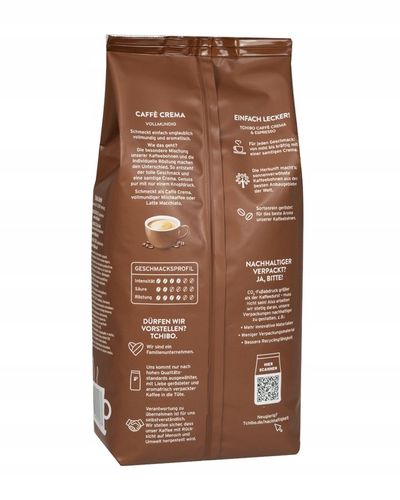 Tchibo Caffe Crema Vollmundig kawa ziarnista 1kg Import z Niemiec na Arena.pl