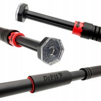 Drążek do Ćwiczeń Rozporowy do Podciągania Regulowany Czarny Wytrzymały