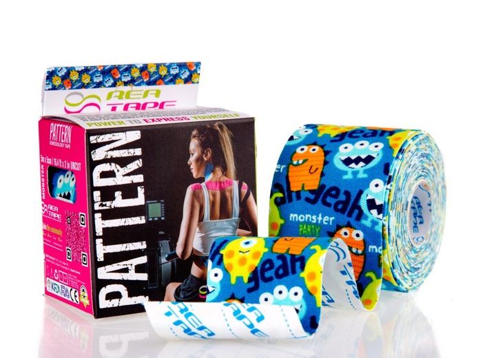 TAŚMA Tejp Kinesiology REA TAPE Pattern [Monstery] zdjęcie 2