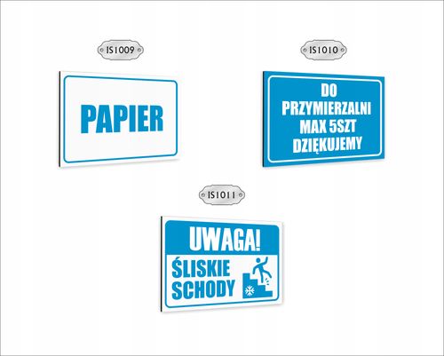 Tabliczka znak informacyjny nadruk UV dibond 20x15 odpady inne twój napis na Arena.pl