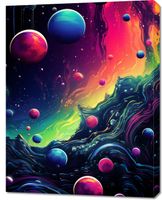 Obraz 70x90cm Kalejdoskop Galaktyk
