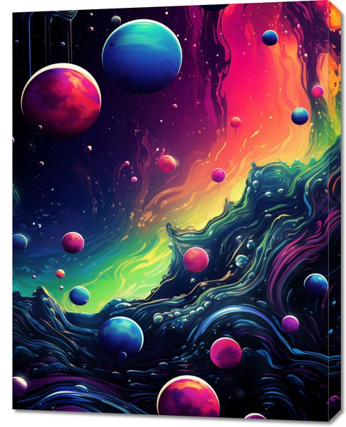 Obraz 70x90cm Kalejdoskop Galaktyk zdjęcie 1
