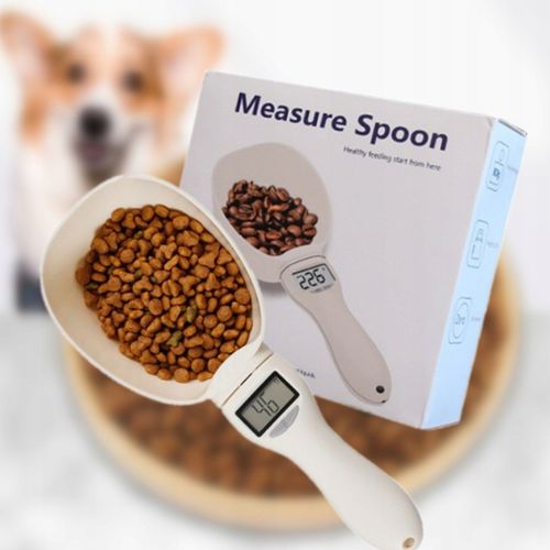 ELEKTRONICZNA MIARKA ŁYŻKA LCD DLA PSA KOTA Z WAGĄ ŁOPATKA DO KARMY 800G XL na Arena.pl