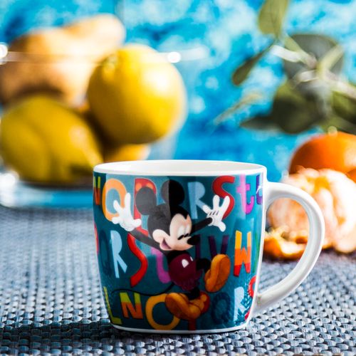 KUBEK CERAMICZNY MICKEY MOUSE NIEBIESKI 300 ml na Arena.pl