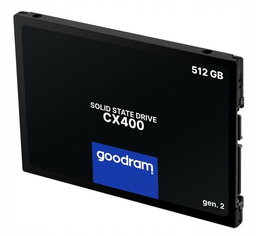 Dysk SSD GOODRAM 512GB CX400 G.2 2,5 SATA3 technologia 3D NAND Flash na Arena.pl