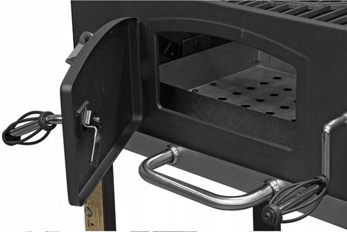 GRILL WĘGLOWY ŻELIWNY ACTIVA ANGULAR 4w1 GRATISY RUSZT ŻELIWNY DUŻY na Arena.pl