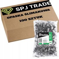 100x OPASKA SKRĘCANA CYBANTY zaciskowe METALOWA ZACISKOWA obejmy 12-20mm