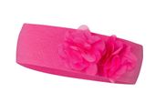 BROEL Soledat opaska dla dziewczynki tiulowe kwiatki ciemny róż 48-50
