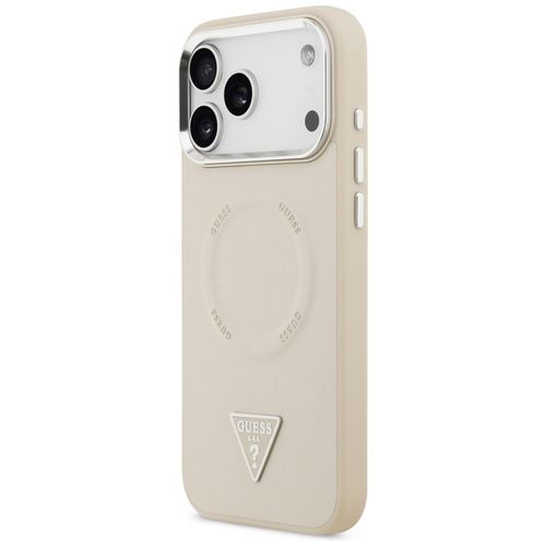 etui guess triangle logo magsafe do      iphone 17 pro beżowy na Arena.pl