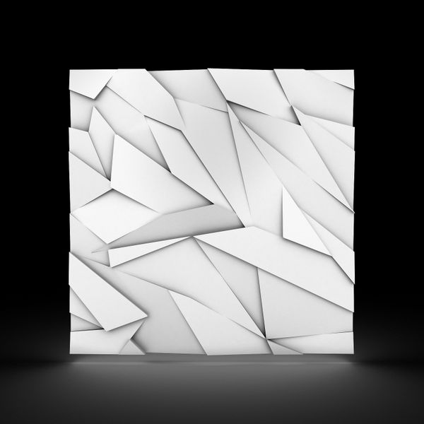 Dekoracyjne Panele Ścienne 3D 60x60 beton Szafir BIAŁY zdjęcie 7